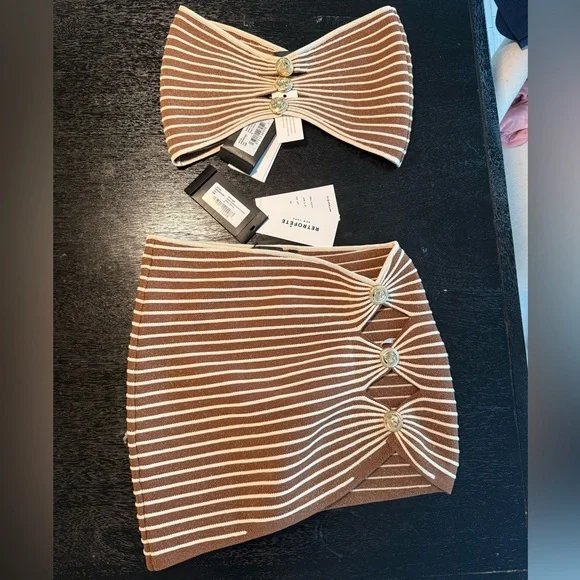 Retrofete top & skirt set both size S - Picture 4 of 6